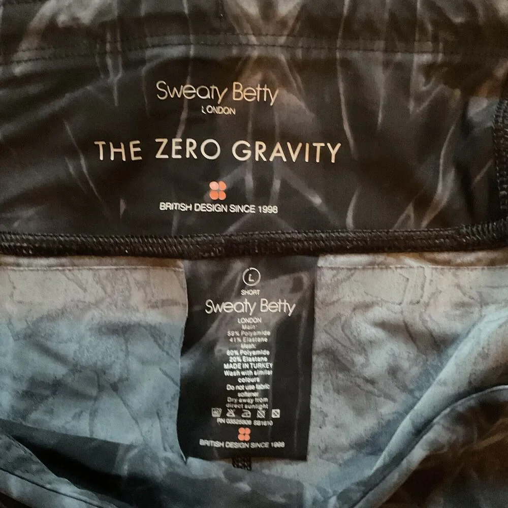 Sweaty Betty‎ Women's Black Zero Gravity Zip Pocket Activewear Pants Size Large - Picture 3 of 4